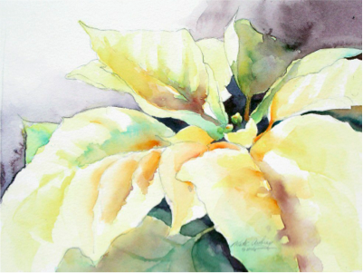 “Morning Star” - Watercolor by Kate Aubrey - Collection of Renown Hospital