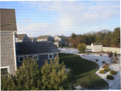 First snow from our west window