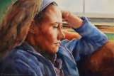 Watercolor Painting - Pensive