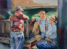 Watercolor Painting - The Committee