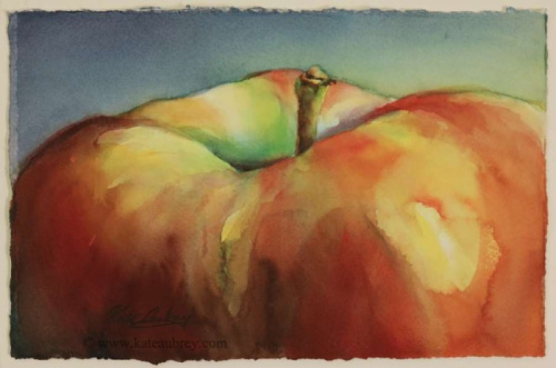 Watercolor Painting - Applescape